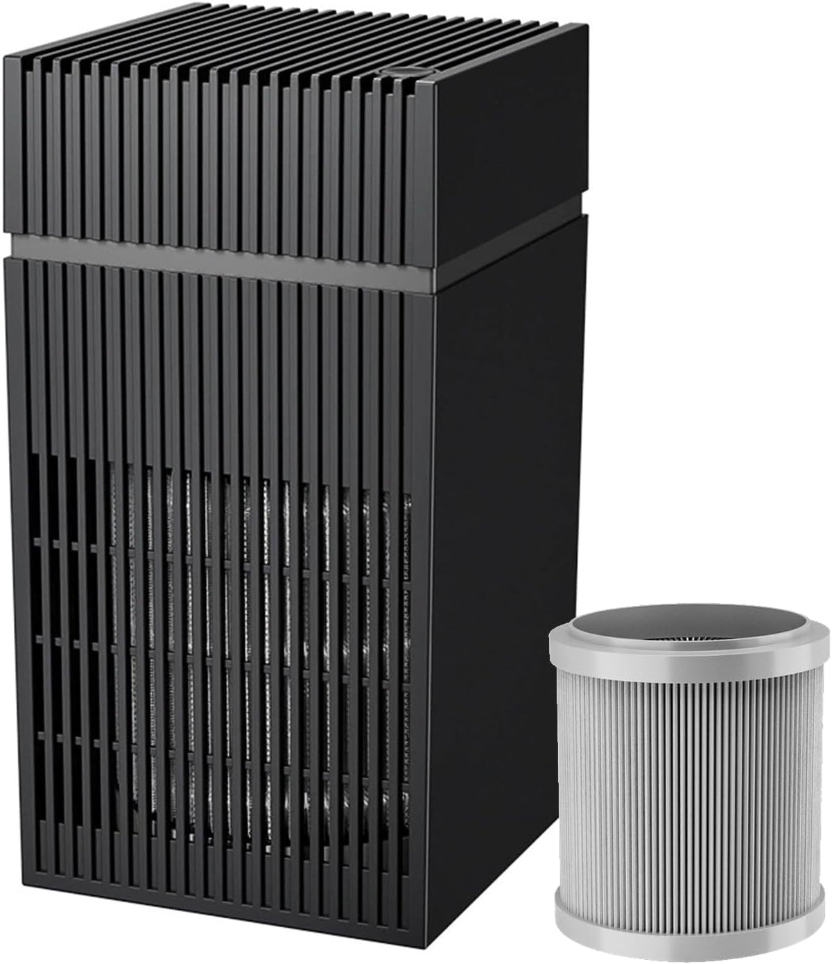 Oczyszczacz powietrza, 12,5 x 12,5 x 23 cm – 5 V, 738 g, Biały, USB – przenośny, cichy, ultracichy do 360 °