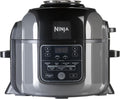 Grill NINJA, OP300EU, 6 l – 2 kg, Srebrny / Czarny, 7- in-1 OP300EU suszarka na gorące powietrze, 7 programów – czarny, szczotkowany stal i czarny