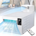 Cashwise Klimatyzator przenośny, klimatyzator mobilny – 280 W, 38 dB, 10 kg, Biały – oświetlenie LED, pilot zdalnego sterowania