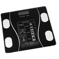 Cyfrowe VICASKY, 26.00 x 26,00 x 2,30 cm – 0,1 kg, Czarny, oświetlenie LED, USB – Balance, do pomiaru ciała i tłuszczu mięśniowego czarny A, LED ekran