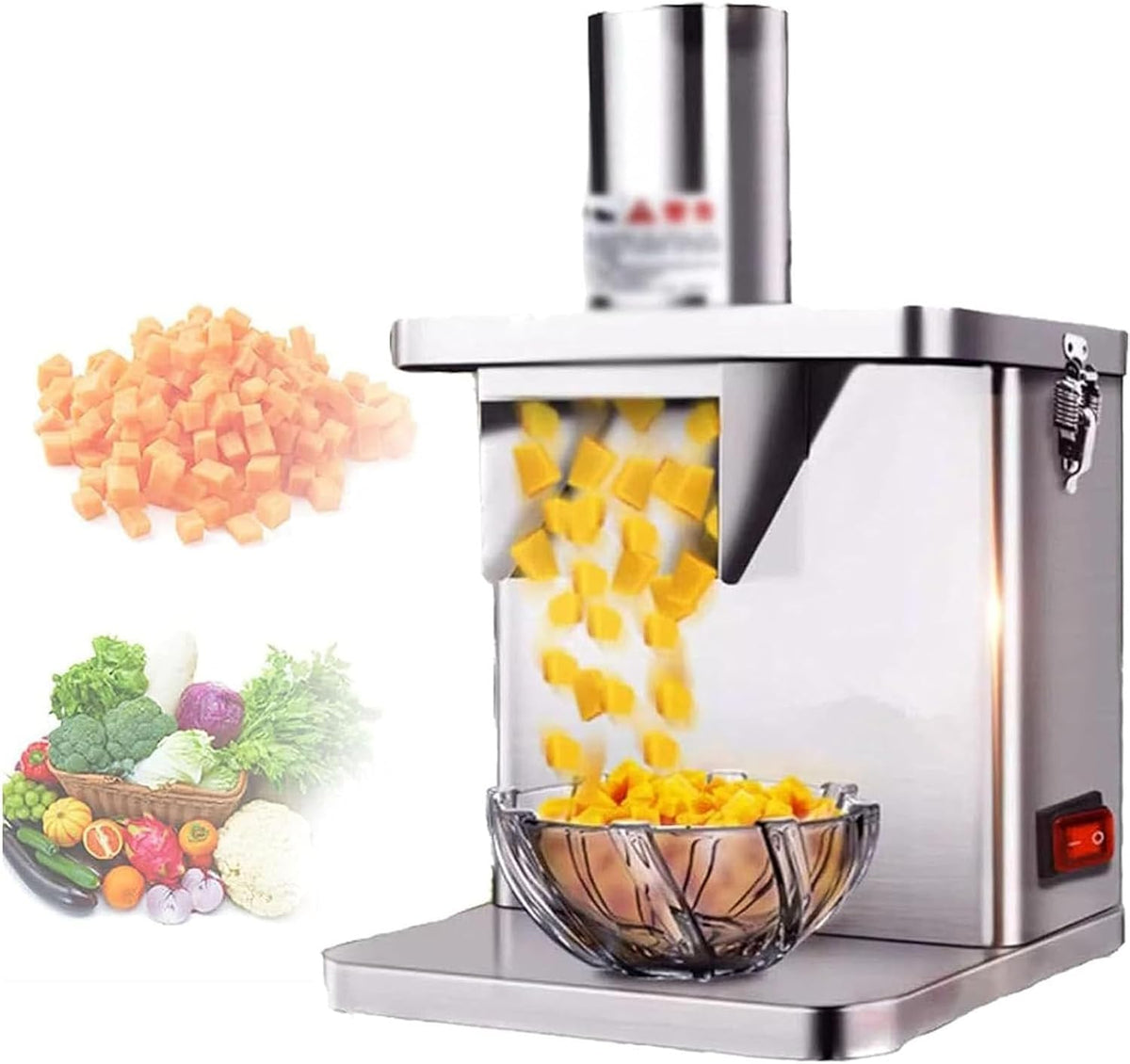 Krajalnica RayGenius, 300 kg, 200 W – 37 cm, Srebrny, stal nierdzewna, Maszyna do cięcia – Profesjonalna