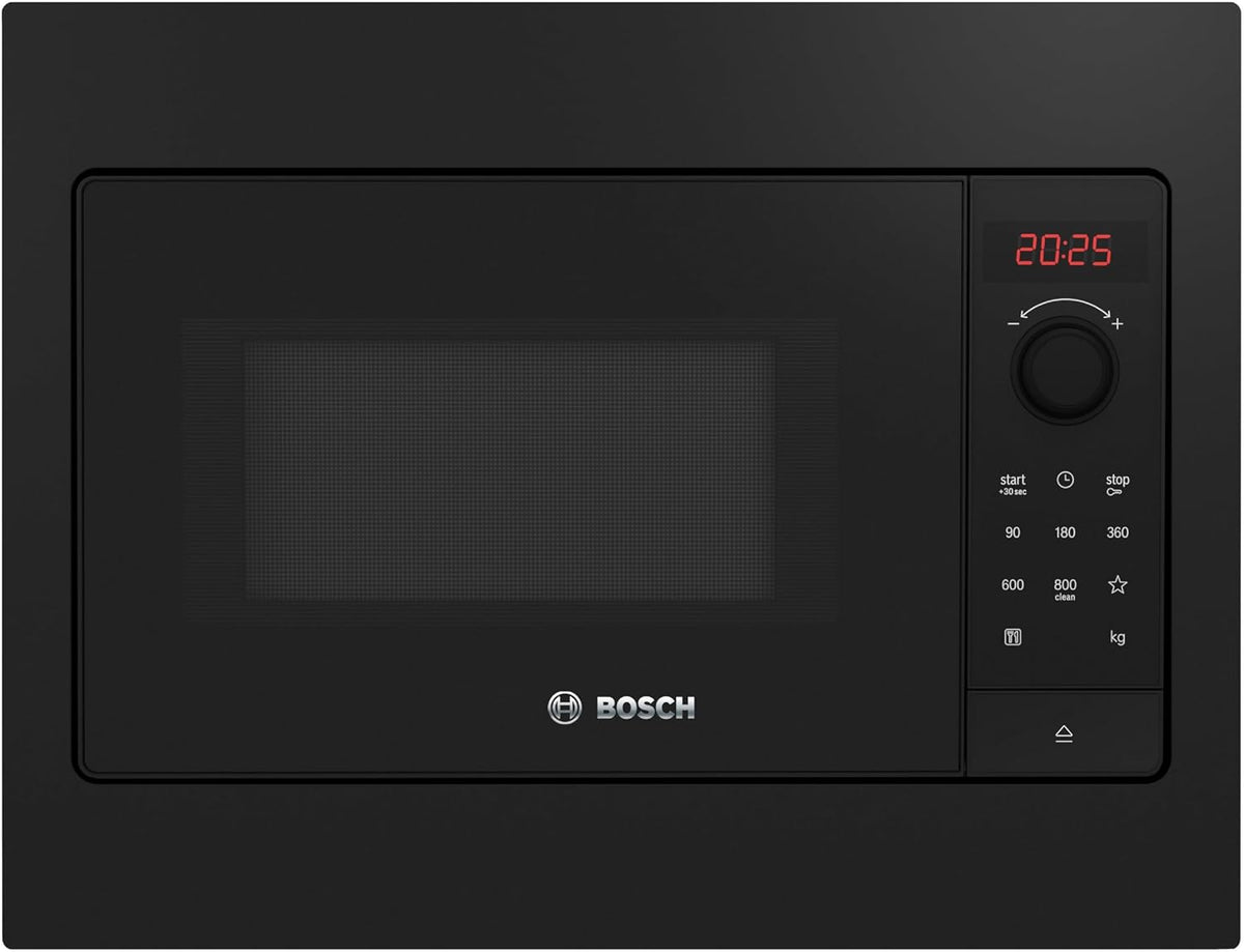 Bosch Kuchenka mikrofalowa, BFL523MB4, 50 x 38 cm, Czarny / Czerwony – oświetlenie LED, pilot zdalnego sterowania, BFL523MB4 AutoPilot7, do zabudowy