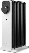 Midea Grzejnik elektryczny, 2000 W, Biały – Elektryczny grzejnik 800 / 1200 / 2000 W, 5 do 35°C, termostat, tłumik