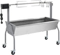 Grill faucqel, 128.8 x 55.1 x 100.5 cm, 15 W – Brązowy, przenośne, plener, drewno – na węgiel