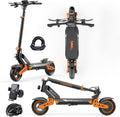 Hulajnogi elektryczne IWAFO, 2000-W, 52 V, 20 Ah – 120 Kg, Czarny/Pomarańczowy, aluminium, miejsce do przechowywania – oświetlenie LED
