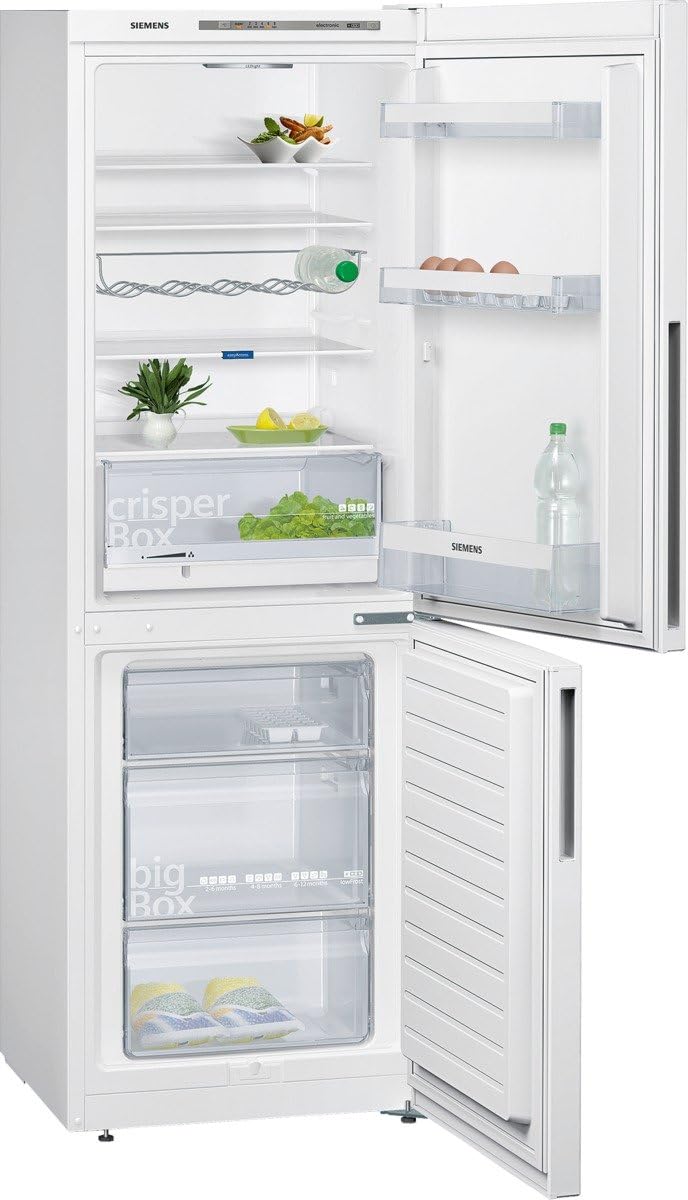 Lodówka SIEMENS – KG33VW31, 194 l, 176 cm, 39 dB – Biały, oświetlenie LED, KG33VW31 Zamrażarka, 219 kWh – Wysokość: 176 cm