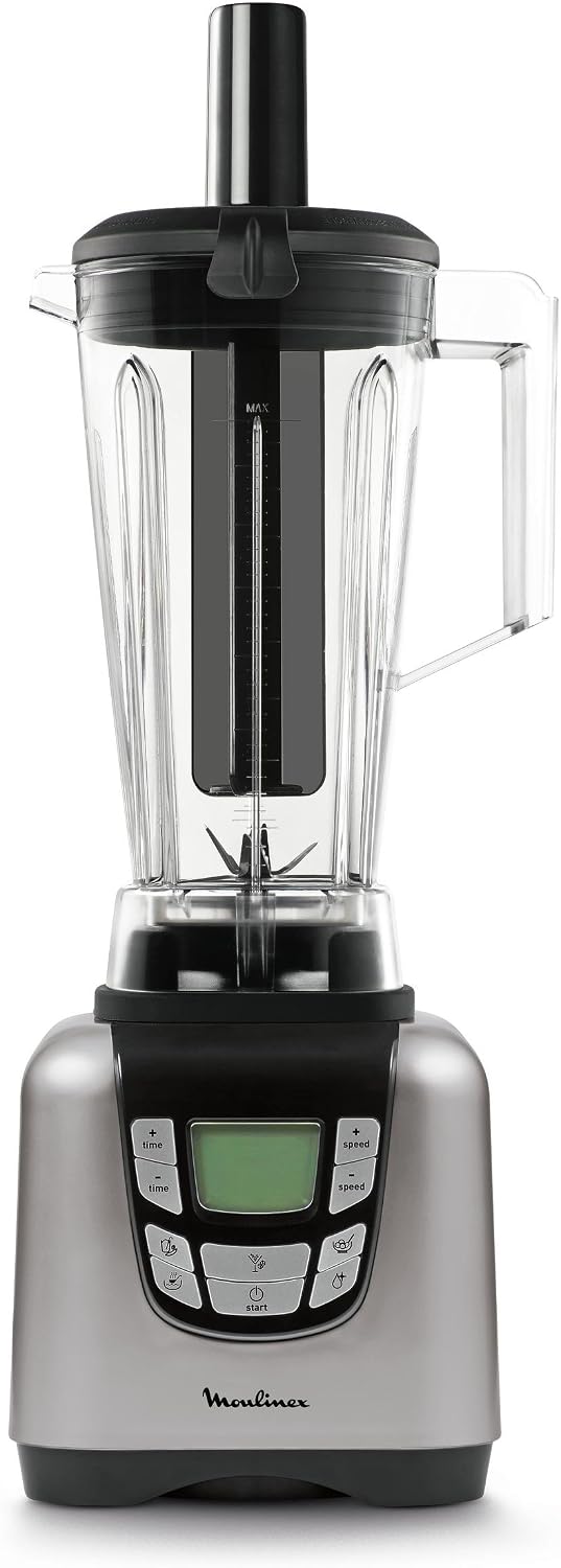 Moulinex Blender, LM935E10, 9 l – 1500 W, Szary / Czarny, kielichowy, czarny