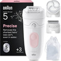 Pilatory i akcesoria Braun, 0,5 mm – Brązowy / Biały / Różowy, praca bezprzewodowa, elektryczne aparaty do usuwania włosów dla kobiet, Usuwanie włosów