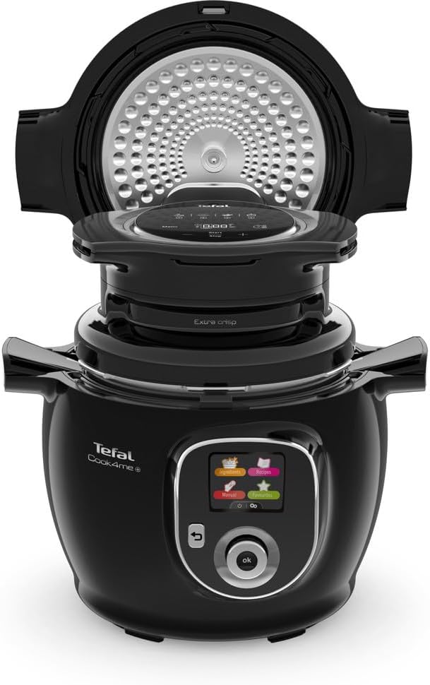 Tefal Gotowanie w wodzie, 1,300 W, Czarny, Cook4me Ey150830 Cook4me Extra Crisp Ey150830