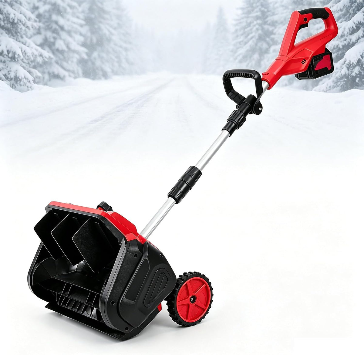Snowhutting HEROADNCKFOAM, 60 × 22 × 42 cm, 800 W – 18 V, Czarny, praca bezprzewodowa, Bezprzewodowy silnik do wózków i dojazdów