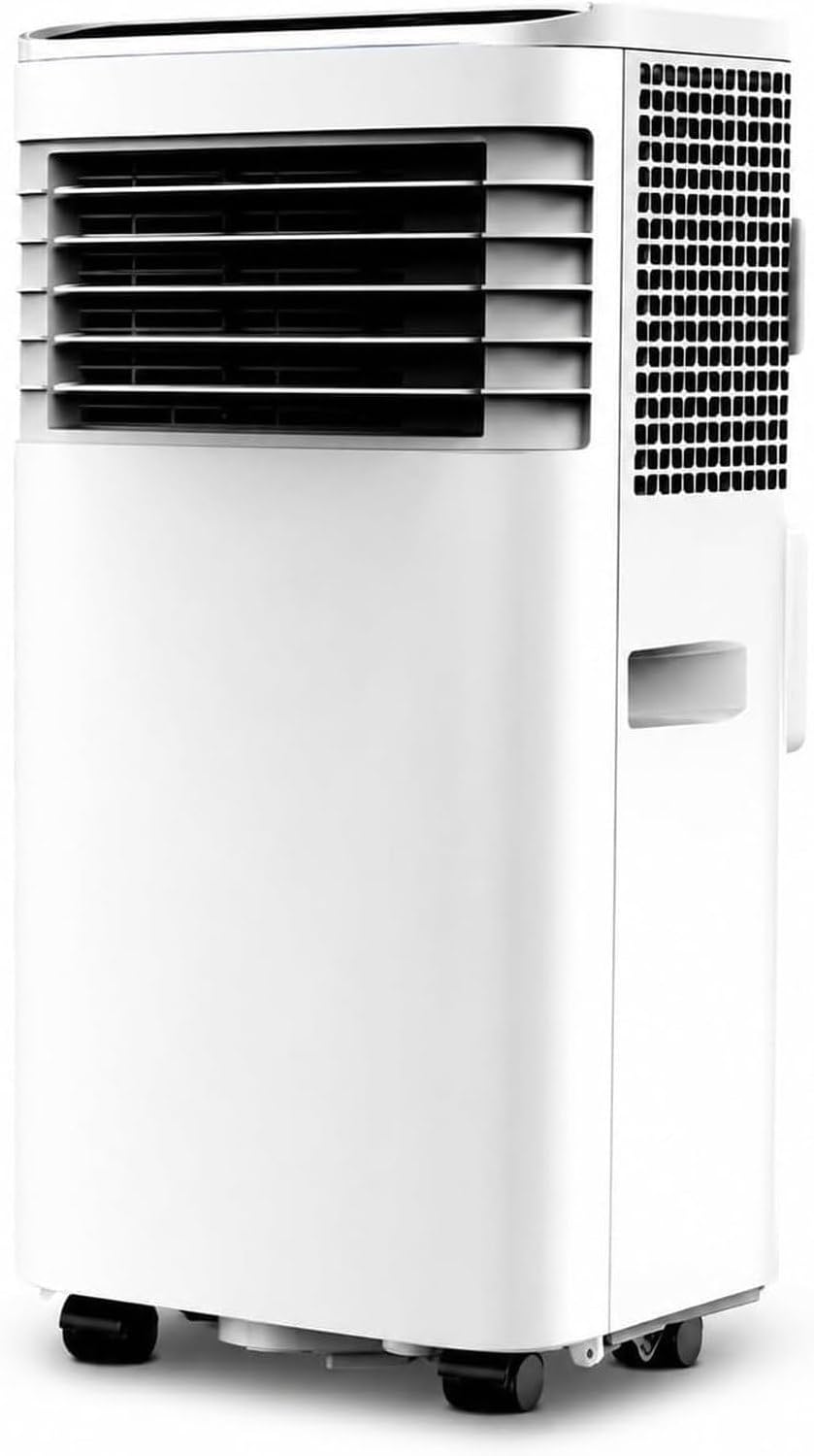 Klimatyzator przenośny HUANQIN, klimatyzator mobilny – 7000 BTU, 3 W, Biały, 3 w 1 – 3-in-1 klimatyzator