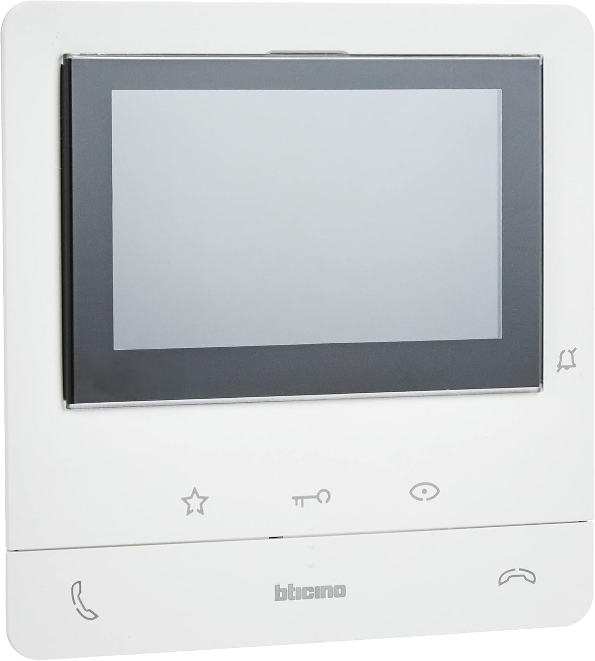 Domofony Bticino – 16,4 x 2 x 16,5 cm, Czarny/Szary, oświetlenie LED, 100V16B Wideodomofon