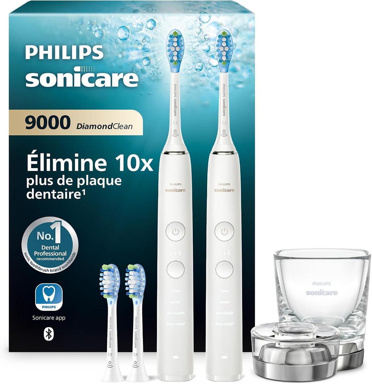 PHILIPS Sonic, HX9914, Biały – timer, HX9914 / 62 czujnik, Szczoteczka do zębów, nakładka – płyta IPS, szkło HX9914/62