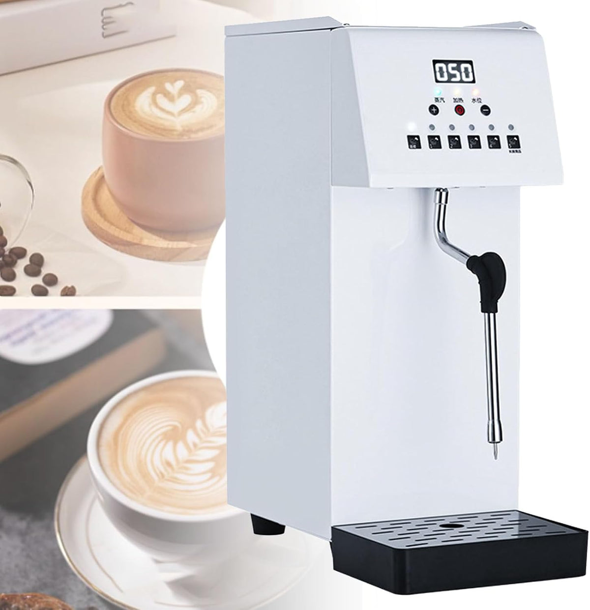 Hydravex Mech z mleka ręcznego, IPX3, 2,500 W, 220 V – Srebrny, stal nierdzewna, Moder mleczny IPX3, Emulgator mleczny – Profesjonalny