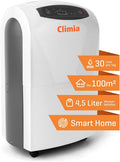 Climia Osuszacz powietrza, 30 l, Biały – Denawilżacz TKC 190, Powierzchnia pokoju do około 235 m3, apartament
