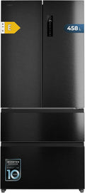 Cecotec Lodówka, F2D – 458 l, 189 cm, Biały, metal – Bolero CoolMarket F2D, bez mróz, Inwerter, Wysokość 189 cm i 83 cm Szerokość – MetalFlexCooling