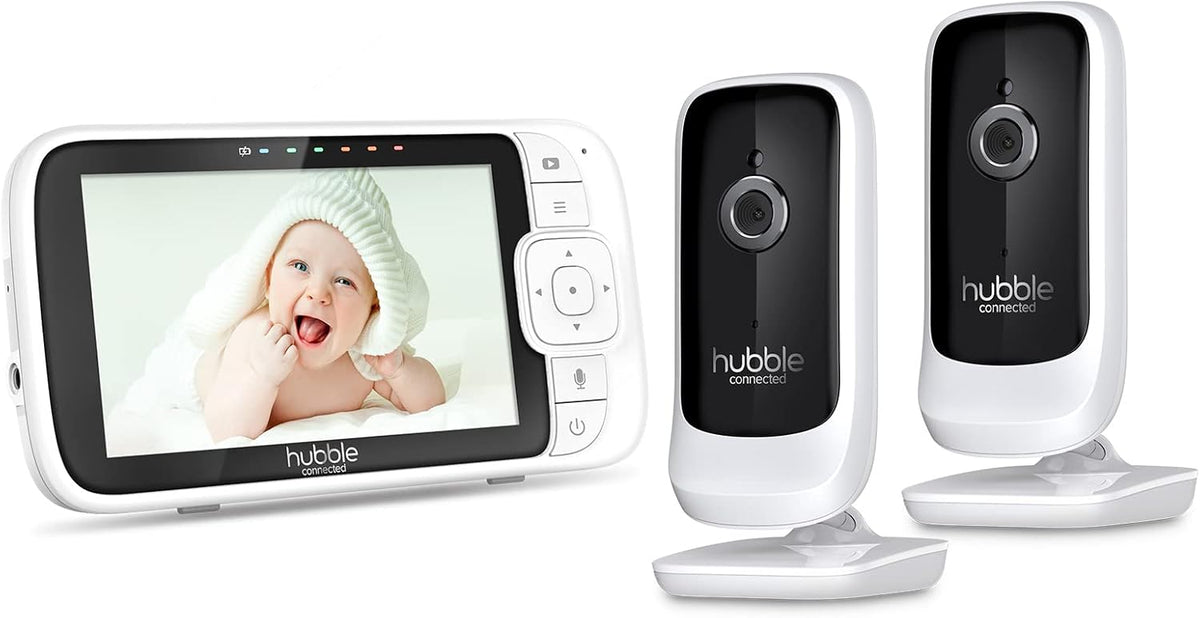 HUBBLE CONNECTED Monitory wideo, 7 cm, Czarny, Wi-Fi – praca bezprzewodowa, Monitor, 2 strefy temperaturowe, ekran komputerowy – widok Hubble 'a