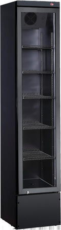 Minilodówka METRO Professional, mała lodówka – GSC2133B-NC, 5 x 39 x 188 cm, 166 l, 34 kg – Czarny, oświetlenie LED, METRO profesjonalny Lodówka