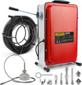 Świdry ściekowe LIROPAU, 390 W – 450 obr./min, 100 mm, Czerwony, Elektryczna maszyna do czyszczenia rur 390 W – z przełącznikiem FI do rur Ø 20-100 mm