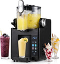 LIFEZEAL Maszynka do lodów, 1.5 l, 22 x 33 x 42 cm – Czarny, oświetlenie LED, Granities maszyna, Napoje – Ice and Sorbet maszyna, 4 programów