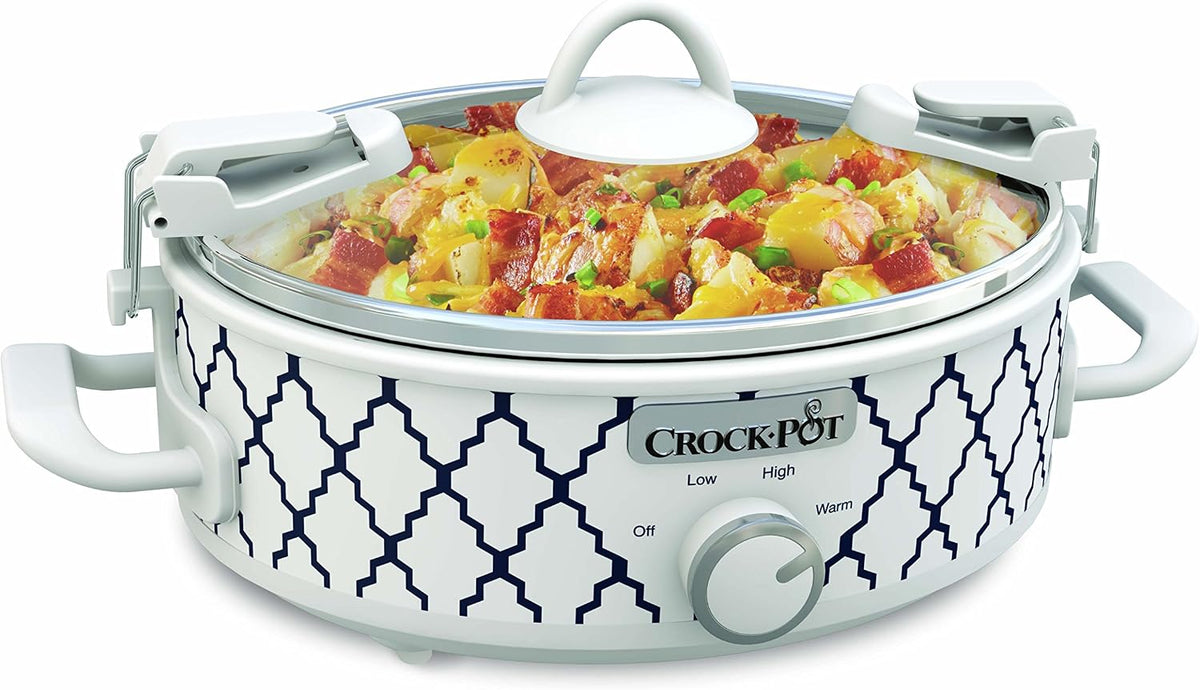 Kokoty CROCK-POT – SCCPCCM250, 5 l, Biały / Niebieski, Mini garnek do symulacji 2 – 5 l SCCPCCM250-BT