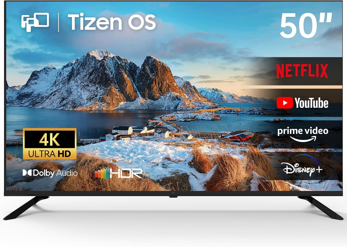 FPD Telewizor Smart TV, AT50 – 50 cali, Czarny, telewizor, Samsung AT50 Smart TV – 4K UHD, Tizen OS, dźwięk Dolby