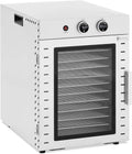 Suszarka do żywności Helloshop26, 1000 W, 40 litrów, 51 x 41 x 54 cm – Srebrny, stal nierdzewna, Żywność odwodniona
