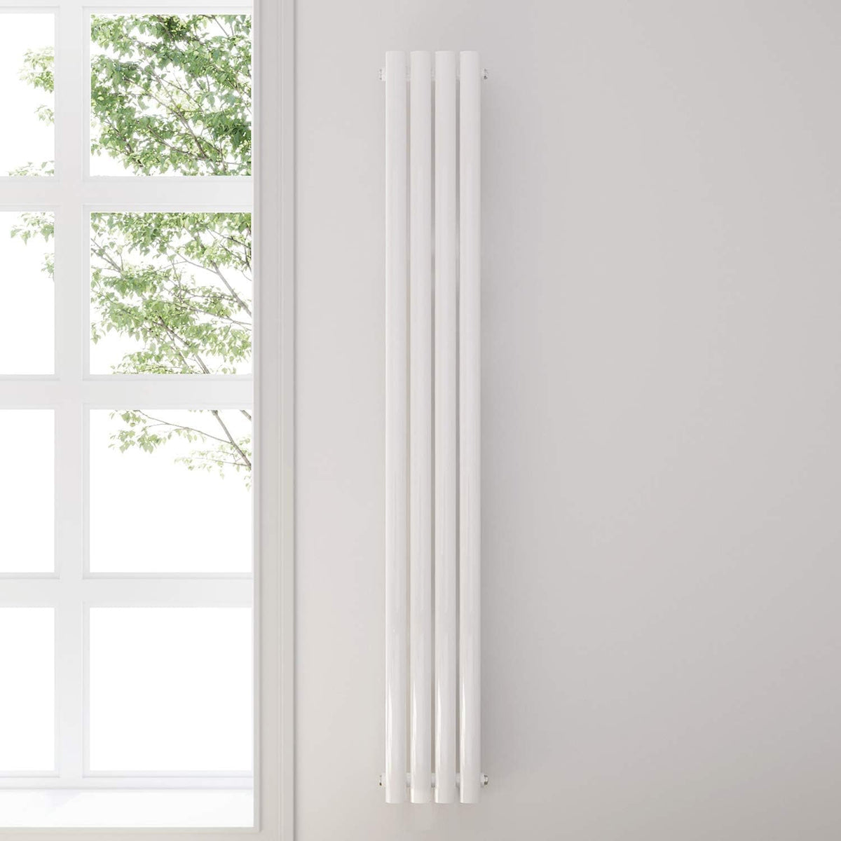 Grzejniki ELEGANT – 230 x 1800 mm, 746 W, Biały