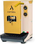 AROMA MACCHINA DA CAFFE' Ekspres do kawy, 44 mm, 400 W, Złoty/Kość Słoniowa – Aroma Plus+ Espresso ESE 44 mm strąki kolor złoty i kość słoniowa