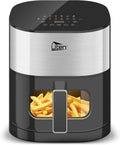 Frytkownica beztłuszczowa Uten, air fryer – 5 l, Czarny, 14 programów, bezpłatna instalacja – Double Resistance Independent
