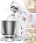 Cashwise Mikser – 10 l, 220 V, Srebrny / Biały, stal nierdzewna – planetarny, Robot biały-10 l, ciasto, profesjonalny – biały