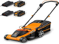 Kosiarki rotacyjne Lawnmaster – CLMF4841E, 37 cm, 24 V, 4.0 AH – Pomarańczowy/Czarny, regulowana wysokość, składana konstrukcja, praca bezprzewodowa