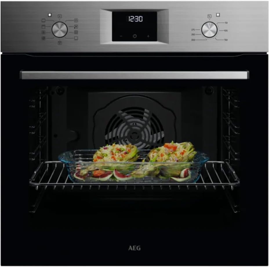 AEG Piekarnik do zabudowy, OU5AB21FSM, 72 l, 2790 W – Czarny, funkcja grilla, OU5AB21FSM Elektryczny piekarnik, zwrotny