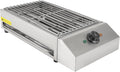 Grill Endingfuny – 2600 W, 25,5 x 42,5 cm, Srebrny, stal nierdzewna – elektryczny, kemping, wymienne, 2 strefy temperaturowe