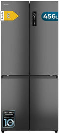 Cecotec Lodówka, 456 l, 189 cm – Biały, metal, No Frost, do zabudowy – Bolero CoolMarket 4D, Inwerter, Wysokość 189 cm i 83 cm Szerokość