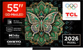 Telewizor Smart TV TCL – C6K, Czarny, oświetlenie LED, Google C6K Smart TV – 144 Hz, 4K UHD, Dolby Vision, Mini LED TV C6K Pro 4K QD – Asystent Google