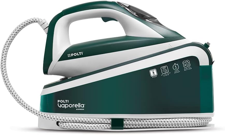 Generator pary Polti, VE30.20, 6 l, 8 Bar – 240 g, Zielony / Biały, VE30.20 Generator, żelazko elektryczne – duży zbiornik, biały
