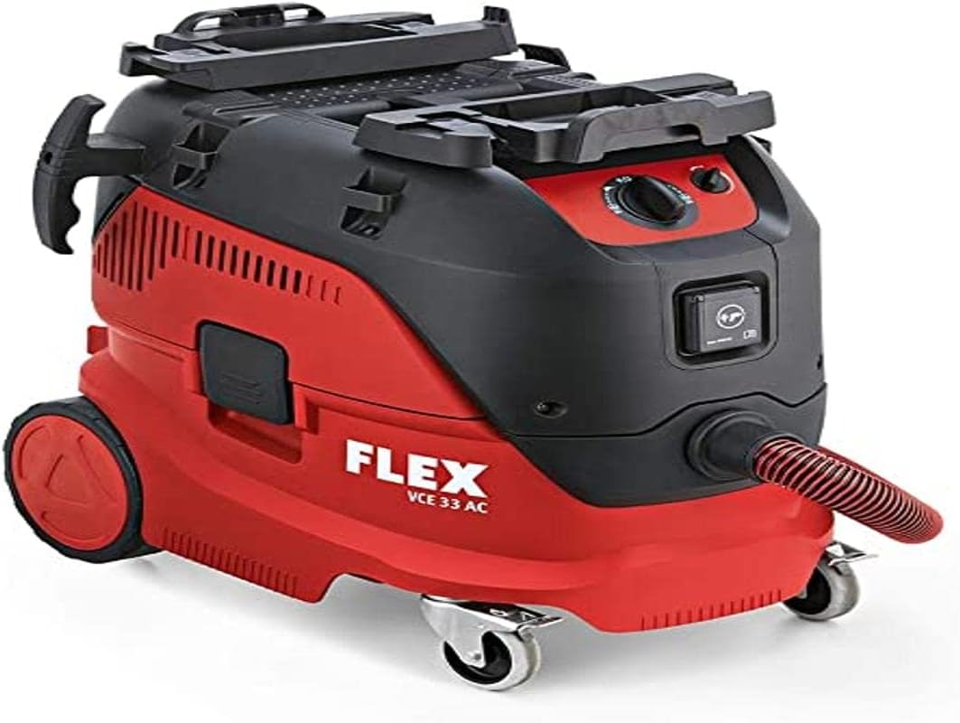 Flex Odkurzacze cylindryczne – 33 L, 1400 W, Czerwony/Czarny, metal – ASPIRADORA VCE 33 L AC