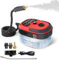 Grzejnik elektryczny Hombasing, 2500 W – 1000 ML, Czarny, myjka parowa, Czyściciel – duży zbiornik, 1000 ML zbiornik, 6 poziomów