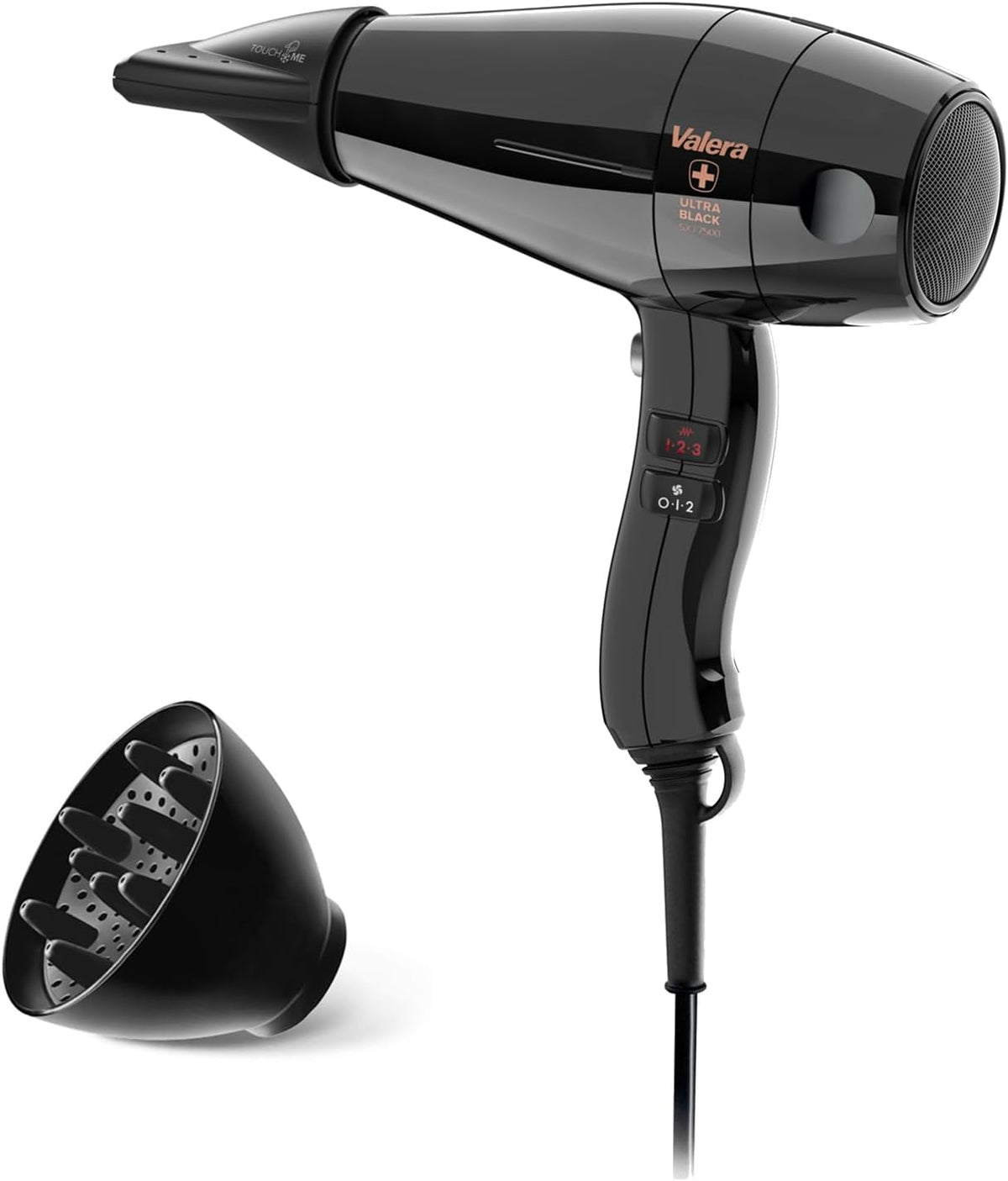 Suszarka do włosów Valera, 2000 W, Czarny – Silent Jet 7500 Dry- Holder do użytku profesjonalnego