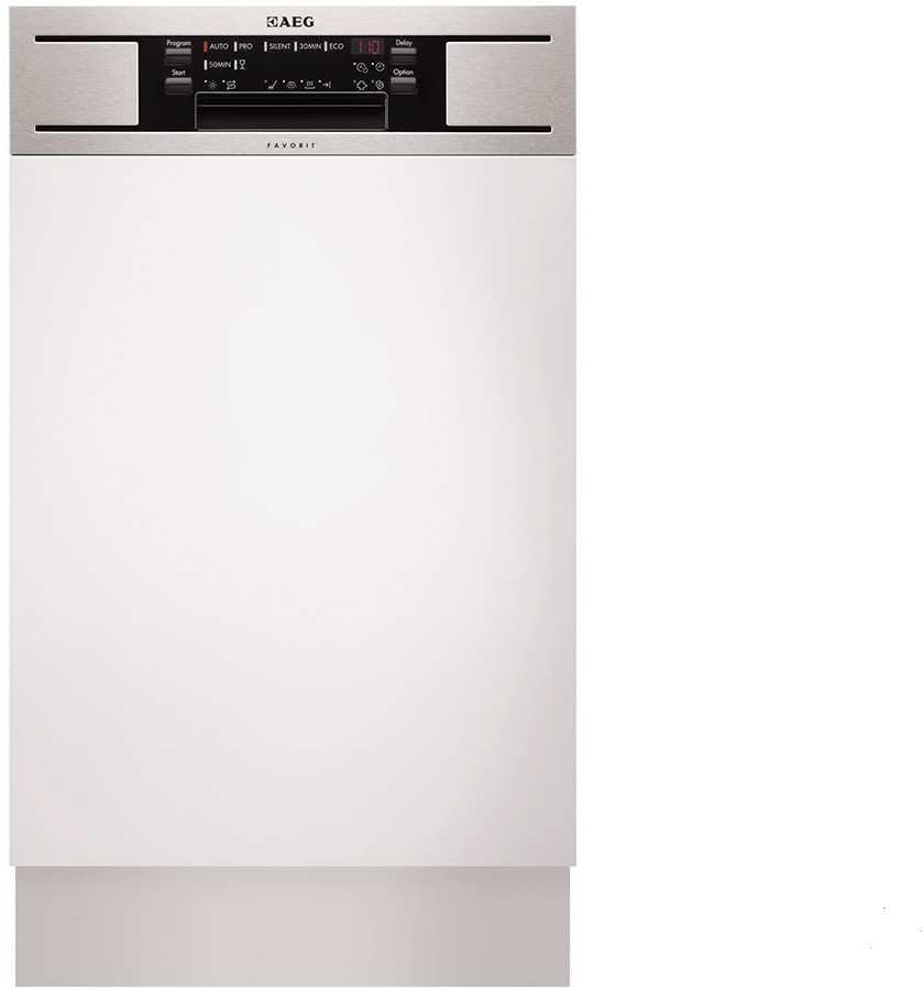 AEG Zmywarka, F78420IM0P – 45 dB, 9,9 l, Czarny / Srebrny, stal nierdzewna – F78420IM0P 9Seater, tłumik, czarny, Cisza