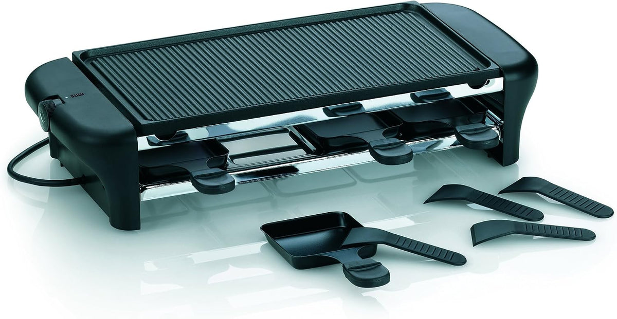 kela Grill, Czarny, aluminium – 64002 elektryczna raclette aparatura z, antykijek