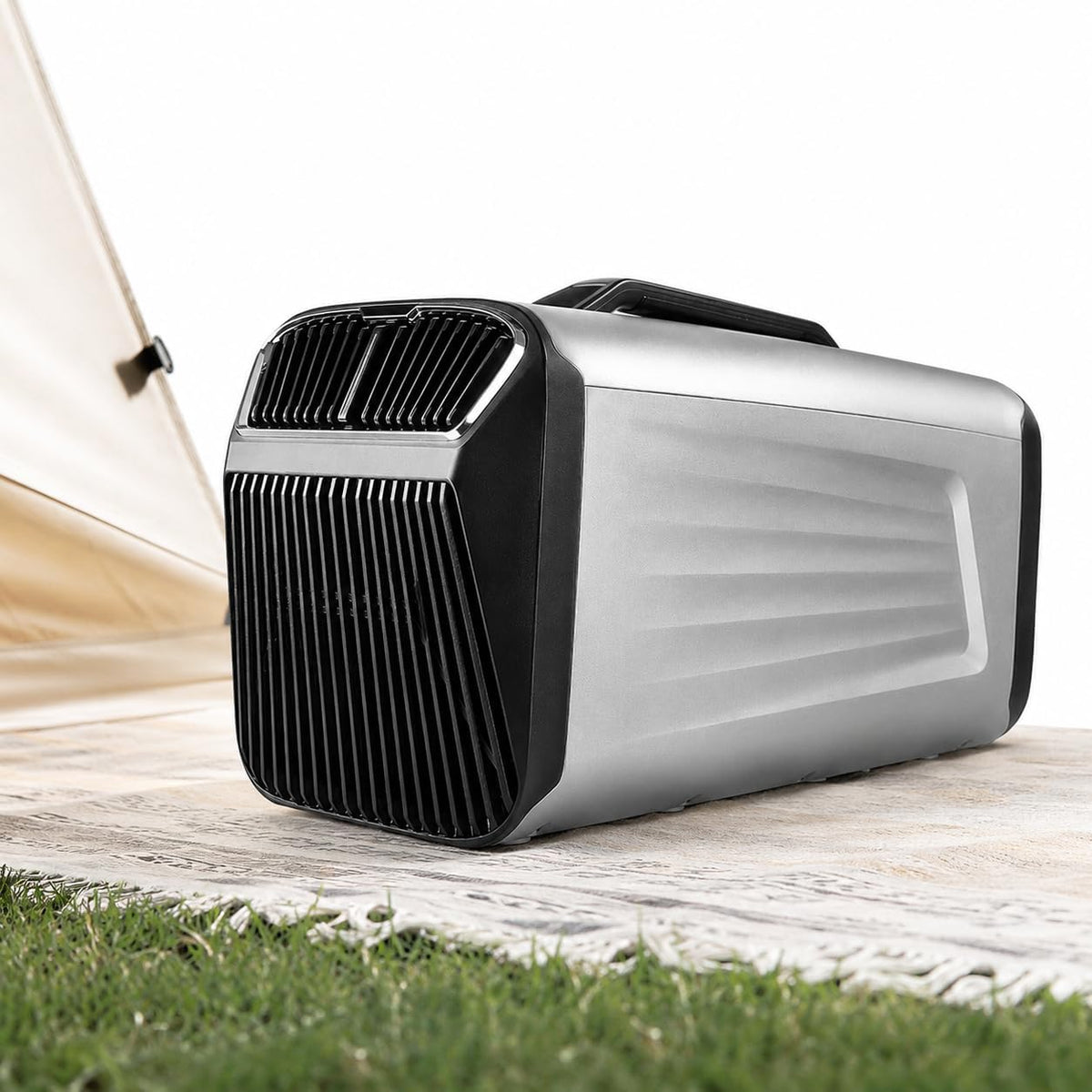 richigblosmum Klimatyzator przenośny, klimatyzator mobilny, 5200 BTU – 10 m, 400 W, Biały, Klimatyzator – przenośny, minutnik, kemping