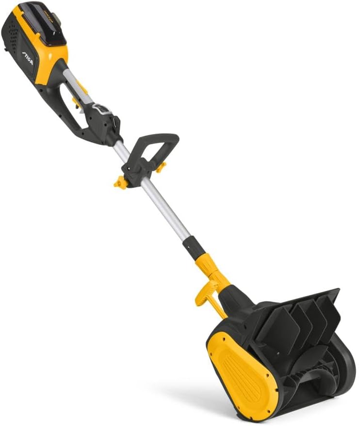 Truskawki do usuwania śniegu STIGA, 48 V – 15 cm, Czarny, 300th Regulowana truskawka, 48 V zasilany bateriami – St.Snow Pelle bez drutu