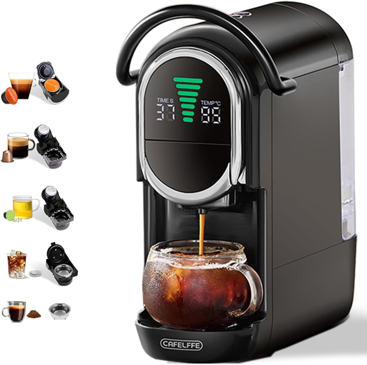 Ekspres do kawy Cafelffe, 609S – Czarny, MK- 609S Kawiarnia, do domu i biura, CAFEFLFFE MK-609S